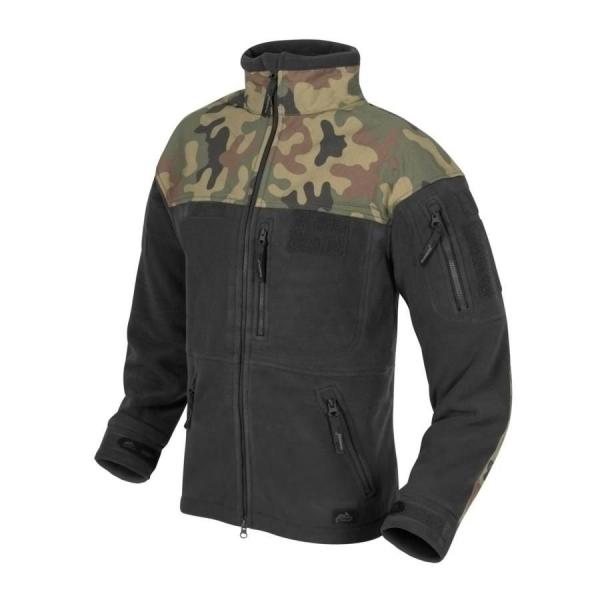 Polar Helikon INFANTRY Fleece Czarny-Black/ PL Woodland (BL-INF-HF-17)