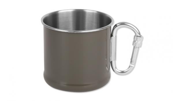 Kubek z karabińczykiem Mil-Tec - 500 ml - Zielony OD - 14608202