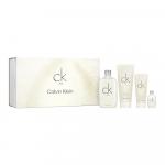 Calvin Klein ck one zestaw - woda toaletowa 200 ml + woda toaletowa 15 ml + balsam do ciała 200 ml + żel pod prysznic 100 ml