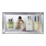 Calvin Klein zestaw miniaturek - Eternity for men woda toaletowa 15 ml + Obsession for men woda toaletowa 15 ml + CK One woda toaletowa 15 ml + Escape woda toaletowa for men 15 ml