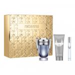 Paco Rabanne Invictus zestaw - woda toaletowa 100 ml + żel pod prysznic 100 ml + woda toaletowa 10 ml spray