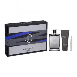 Jimmy Choo Man zestaw - woda toaletowa 100 ml + woda toaletowa 7,5 ml + żel pod prysznic 100 ml