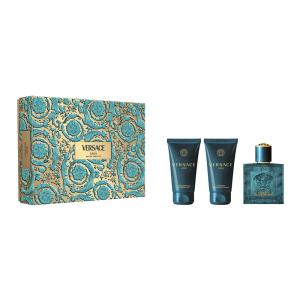 Versace Eros zestaw - woda toaletowa 50 ml + żel pod prysznic 50 ml + balsam po goleniu 50 ml