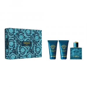 Versace Eros zestaw - woda toaletowa 50 ml + żel pod prysznic 50 ml + balsam po goleniu 50 ml