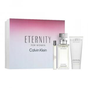 Calvin Klein Eternity for Women zestaw - woda perfumowana 100 ml + woda perfumowana 10 ml + balsam do ciała 100 ml