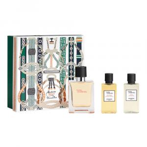 Hermes Terre d'Hermes zestaw - woda toaletowa 50 ml + woda po goleniu 40 ml + żel pod prysznic 40 ml