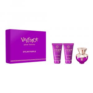 Versace Pour Femme Dylan Purple zestaw - woda perfumowana 50 ml + balsam do ciała 50 ml + żel pod prysznic 50 ml