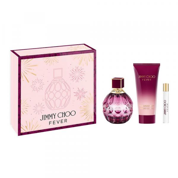 Jimmy Choo Fever zestaw - woda perfumowana 100 ml + woda perfumowana 7,5 ml + balsam do ciała 100 ml