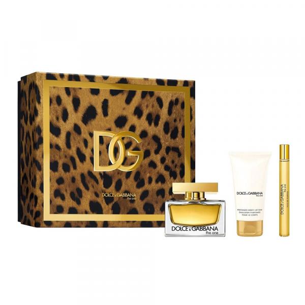 Dolce & Gabbana The One zestaw - woda perfumowana 75 ml + woda perfumowana 10 ml + balsam do ciała 50 ml