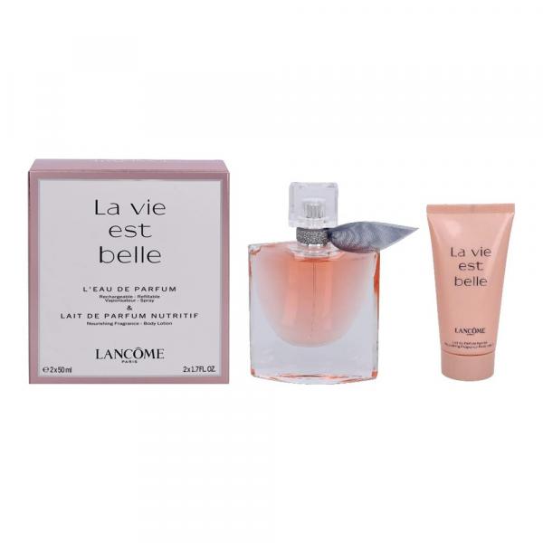 Lancome La Vie Est Belle zestaw - woda perfumowana 50 ml Refillable + balsam do ciała 50 ml