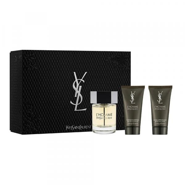 Yves Saint Laurent L'Homme zestaw - woda toaletowa 100 ml + balsam po goleniu 50 ml + żel pod prysznic 50ml