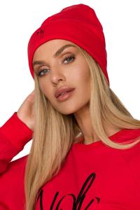 Czapka Beanie z Haftem - Czerwona