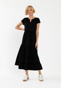 Czarna sukienka maxi G-LUMA