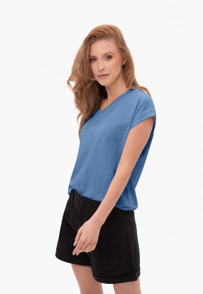 T-shirt z dekoltem V, Comfort Fit, T-SKY