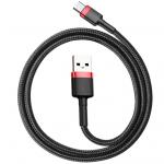 Kabel Baseus Cafule 3A USB-A do USB-C 0,5m, czarno-czerwony