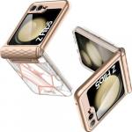 Etui pancerne Supcase i-Blason Cosmo BackSP do Galaxy Z Flip5, marmurowe różowe