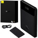 Powerbank z wyświetlaczem Baseus Blade 20000mAh, 100W, 2x USB-A / 2x USB-C + kabel USB-C, czarny