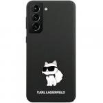 Etui Karl Lagerfeld Hard Case Silicone Choupette do Galaxy S23 Ultra, czarne