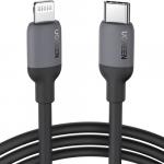 Kabel do ładowania i przesyłania danych Ugreen USB-C do Lightning, 20W, 1 m, czarny