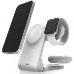Ładowarka indukcyjna MagSafe STM ChargeTree Mag 3w1 dla Apple Watch / Airpods / iPhone, biała
