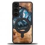 Drewniane etui do Galaxy A55 5G, Bewood Unique Planets Ziemia do MagSafe