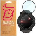 Szkło hybrydowe Bizon Glass Watch Edge Hybrid dla Garmin Instinct 3 50 mm, czarne