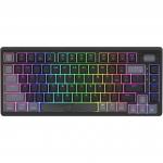 Klawiatura mechaniczna gamingowa, AQIRYS Adara Mini RGB, USB-C, czarna