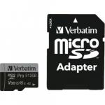 Karta pamięci z adapterem Verbatim Pro microSDXC U3 V30 512GB