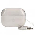 Etui Bizon Case Headphone Clear do Airpods Pro 2, przezroczysto-czarne