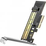 Ugreen karta rozszerzeń, adapter PCIe 3.0 x4 do M.2 NVMe M, M+B Key, czarna