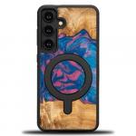 Drewniane etui do Galaxy A55 5G, Bewood Unique Neons Vegas do MagSafe