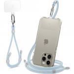 Smycz, sznurek do telefonu + na nadgarstek Spigen Crossbody Strap + Wrist Strap + ConTag, niebieska