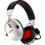 Słuchawki gamingowe z mikrofonem, OXS Storm G2, Bluetooth/USB 2.4 GHz/3.5 mm, białe