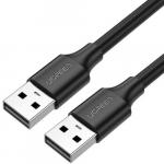 Kabel do ładowania i przesyłania danych Ugreen USB-A 2.0 (męski) / USB-A 2.0 (męski), 480 Mbps, 1 m, czarny