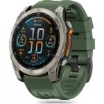 Pasek Tech-Protect Silicone, QuickFit 22 mm do Garmin Fenix 8 (47 mm) / E / 7 Pro / 7 / 6 Pro / 6, ciemnozielony