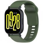 Pasek silikonowy do smartwatcha, Bizon Strap Watch Silicone Pro H, QuickRelease 22 mm, ciemnozielony