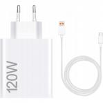 Ładowarka sieciowa Xiaomi HyperCharge Combo 120W 1x USB-A + kabel USB-C, biała