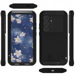 Etui pancerne + szkło LOVE MEI Powerful do Galaxy S25 Ultra, czarne