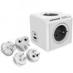 Listwa zasilająca / przedłużacz Cubenest PowerCube Rewirable USB-A, USB-C, 4x AC 3680W, szara