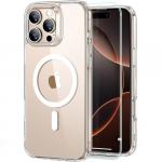 Etui + szkło hartowane ESR Classic Hybrid Halolock do iPhone 16 Pro do MagSafe, przezroczysto-białe