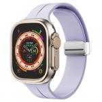 Silikonowy pasek Bizon Strap Watch Silicone L do Apple Watch 44/45/46/49mm, fioletowy
