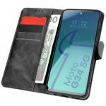 Etui z klapką Bizon Case Pocket do Motorola Moto G34 / G45 5G, czarne