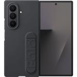 Etui z podstawką + 2x folia antyrefleksyjna na przedni ekran Samsung Silicone Case do Galaxy Z Fold7, czarne