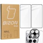 2x Szkło + szybka na aparat Bizon Edge 3D Pack do OnePlus 12