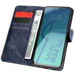 Etui z klapką Bizon Case Pocket do Motorola Moto G34 / G45 5G, granatowe