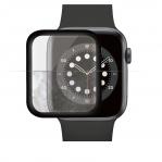 OUTLET: Szkło antybakteryjne Panzerglass Apple Watch SE / SE 2022 / 6 / 5 / 4, 44mm, czarna ramka