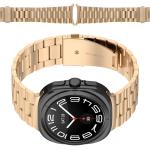 Pasek ze stali nierdzewnej Bizon Strap Watch Aura do Galaxy Watch Ultra 47 mm, różowozłoty