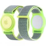 Etui / Pasek Mobile Origin AirTag Strap do Apple AirTag, zielony neonowy