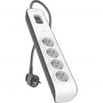 Listwa antyprzepięciowa do 525J Schuko Belkin Connect BSV400VF2M-V2, 4x AC EU Schuko