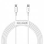 Kabel Baseus Superior 100W 5A USB-C do USB-C 2m, biały